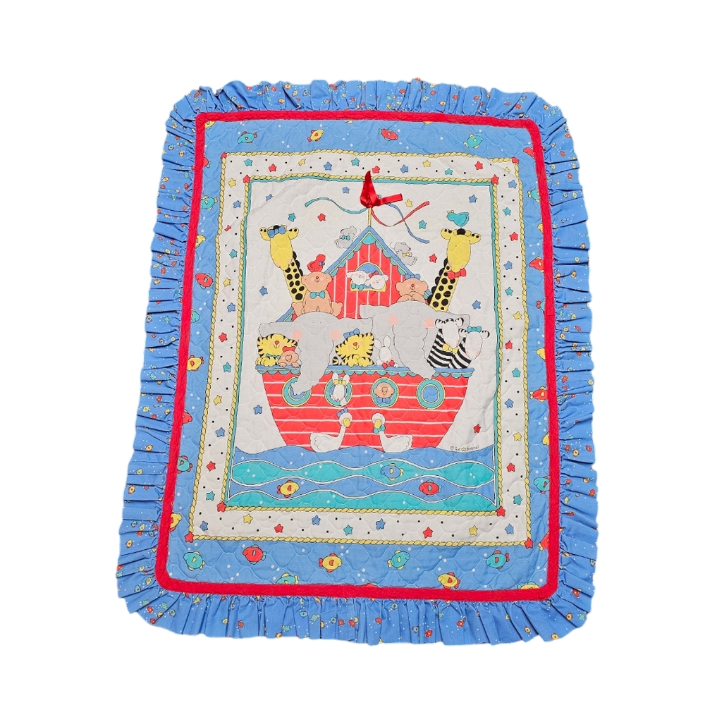 Adorable Noah's ark quilt